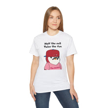 Load image into Gallery viewer, Half the Evil - Pudgy Penguins - Unisex T-Shirt

