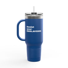 Load image into Gallery viewer, ENSLAVIORS - Insulated Travel Mug, 40oz - Motivational Beverage Holder for On-the-Go, Perfect for Everyday Use, Gifts, and Road Trips
