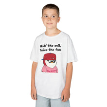 Load image into Gallery viewer, Half the Evil - Pudgy Penguins - Kids Heavy Cotton Tee
