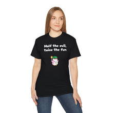 Load image into Gallery viewer, Half the Evil - Lil Pudgys - Unisex Ultra Cotton Tee
