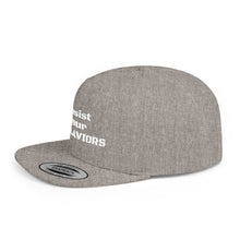Load image into Gallery viewer, ENSLAVIORS - Stylish Resistance Flat Bill Snapback Hat, Trendy Cap for Activists, Streetwear for Everyday Wear, Gift for Protesters, Statement Accessory
