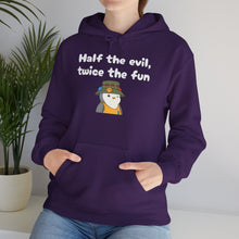 Load image into Gallery viewer, Half the Evil - Pudgy Penguins - Unisex Hooded Sweatshirt
