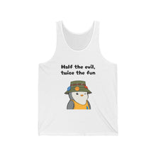 Load image into Gallery viewer, Half the Evil - Pudgy Penguins - Unisex Jersey Tank
