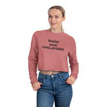 Load image into Gallery viewer, ENSLAVIORS - Empowerment Cropped Sweatshirt - Perfect for Casual Wear, Activism, Self-Expression, Gifts, and Everyday Comfort
