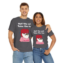 Load image into Gallery viewer, Half the Evil - Pudgy Penguins - Unisex Heavy Cotton Tee
