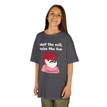 Load image into Gallery viewer, Half the Evil - Pudgy Penguins - Kids Heavy Cotton Tee
