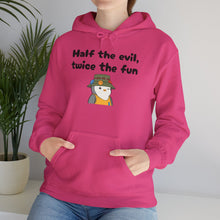 Load image into Gallery viewer, Half the Evil - Pudgy Penguins - Unisex Hooded Sweatshirt
