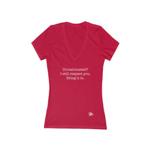 Load image into Gallery viewer, No Shot Long Shot - Women's Jersey Short Sleeve Deep V-Neck Tee
